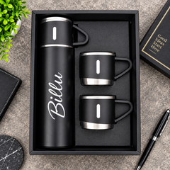 Personalized Travel Flask & Mug Gift Set
