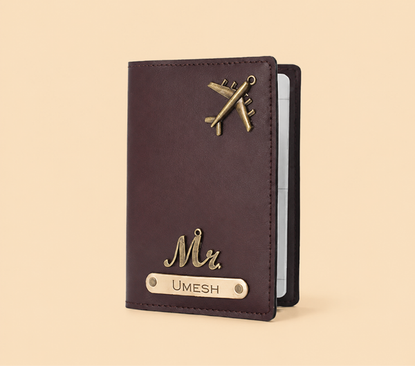 Personalized Passport Cover – Custom Name, Assorted Colours