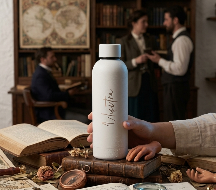 Personalized 500ml Steel Water Bottle – Custom Name, Multicolour Options