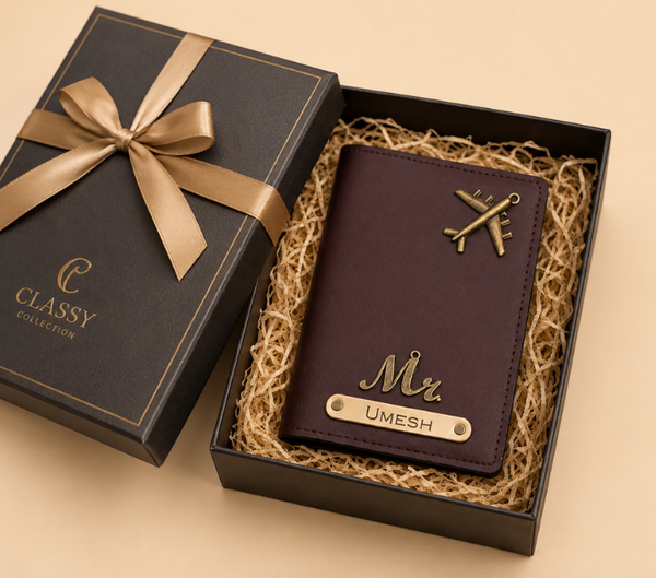 Personalized Passport Cover – Custom Name, Assorted Colours