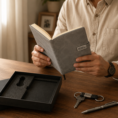 Personalized Men's Gift Hamper Set – Pen, Keychain & Diary