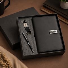 Personalized Men's Gift Hamper Set – Pen, Keychain & Diary