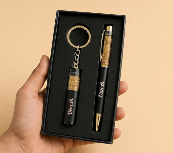 Personalized Gift Set for Brother – Pen & Keychain