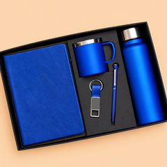 Premium 5-Piece Corporate Gift Set – Diary, Pen, Keychain, Steel Bottle & Cup