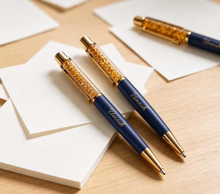 Personalized Metal Pen – Custom Name Engraved, Assorted Colours