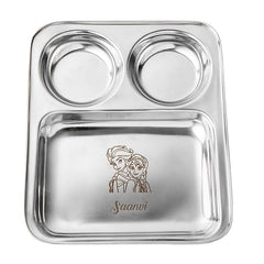 Personalized Steel Thali Set – detail 2