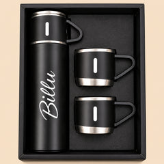Personalized Travel Flask & Mug Gift Set
