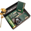 Personalized Men’s Gift Hamper Set with Wallet Passport Cover & Bottle