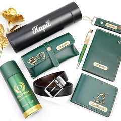 Personalized Gift Hamper Set – Wallet, Bottle & Passport Cover – detail 2
