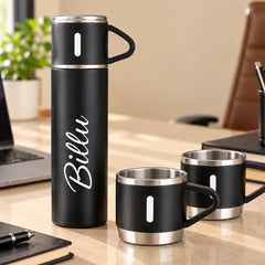 Personalized Travel Flask & Mug Gift Set