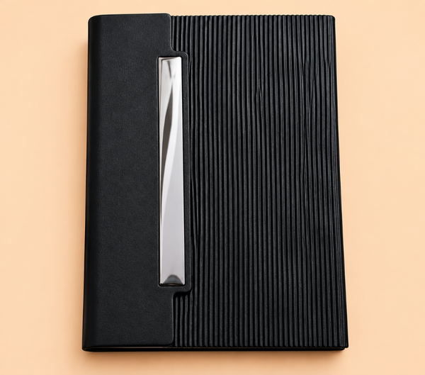 Marvel A5 Premium Ribbed Notebook with Metal Engraving Plate