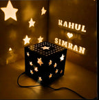 Personalized Couple LED Shadow Box – detail 4