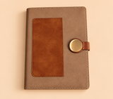 Personalized Premium Leather-Look Journal with Metal Lock & Custom Name