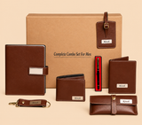 Personalized 7-Piece Luxury Gift Set for Men – Wallet, Notebook, Passport Cover & Accessories