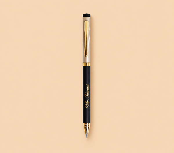Personalized Black & Gold Luxury Ballpoint Pen