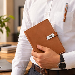 Personalized Men's Office Gift Hamper – Pen, Keychain & Diary, Assorted Colours