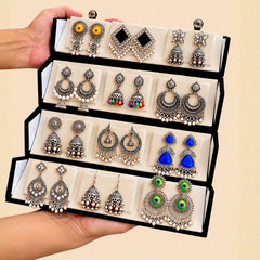 Personalized Stud Earrings & Custom Name Jewelry Box Gift Set