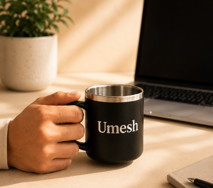 Personalized Steel Coffee Mug