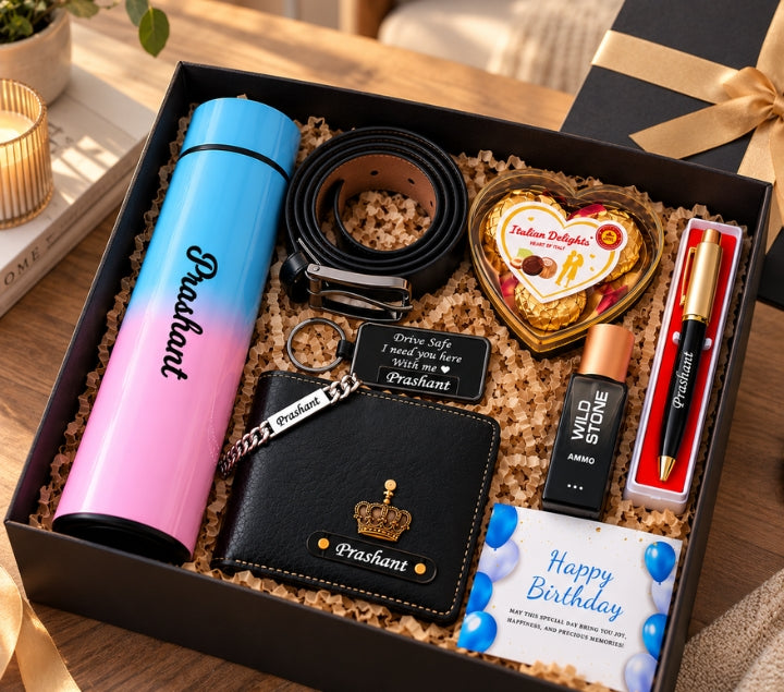 Personalized Gift Hamper Set – Custom Name Everyday Essentials