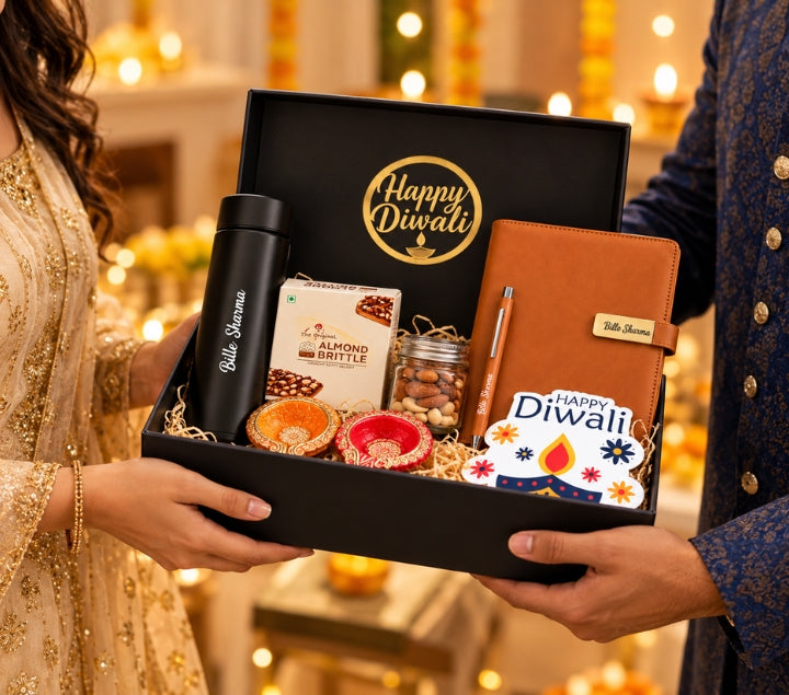 Personalized Gift Set – Bottle, Pen & Diary, Everyday Essentials
