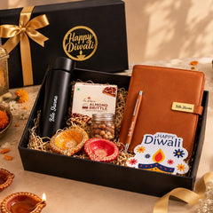 Personalized Gift Set – Bottle, Pen & Diary, Everyday Essentials