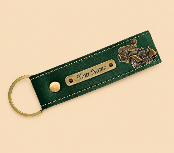 Personalized Keychain – Custom Name Key Ring, Assorted Colours