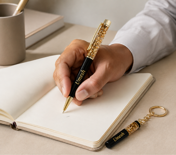 Personalized Gift Set for Brother – Pen & Keychain