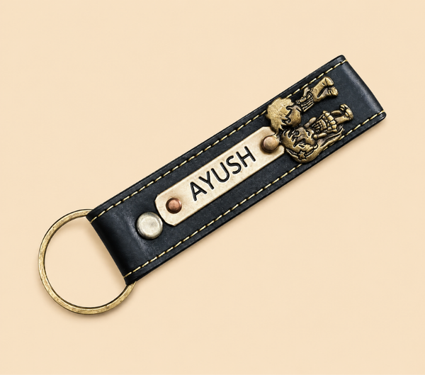 Personalized Keychain – Custom Name Key Ring, Assorted Colours