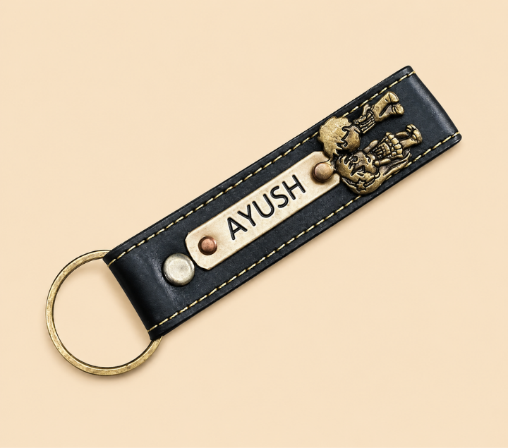 Personalized Keychain – Custom Name Key Ring, Assorted Colours