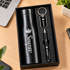 Personalized Bottle & Pen Gift Set