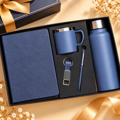 Premium 5-Piece Corporate Gift Set – Diary, Pen, Keychain, Steel Bottle & Cup