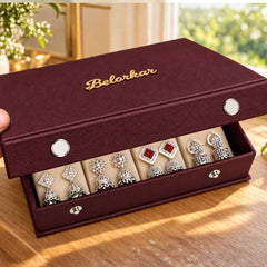 Personalized Stud Earrings & Custom Name Jewelry Box Gift Set