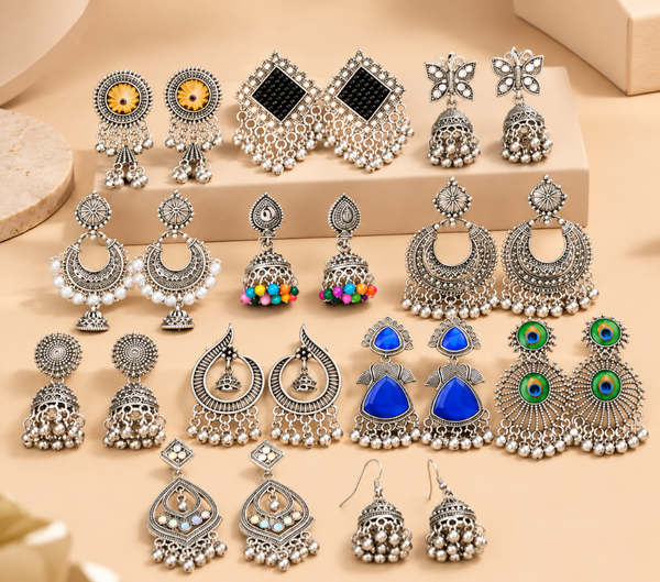 Personalized Stud Earrings & Custom Name Jewelry Box Gift Set