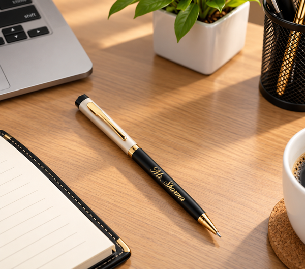 Personalized Black & Gold Luxury Ballpoint Pen