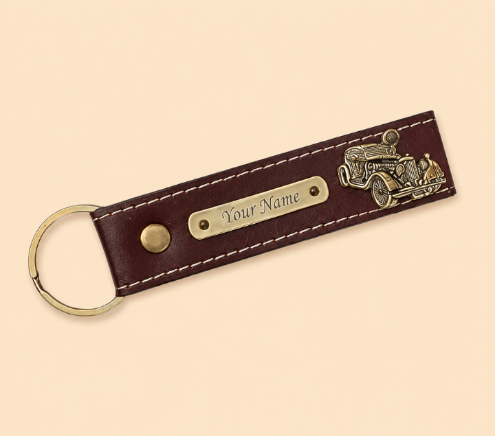 Personalized Keychain – Custom Name Key Ring, Assorted Colours