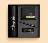 Personalized Gift Hamper Set – Wallet, Bottle, Keychain & Pen