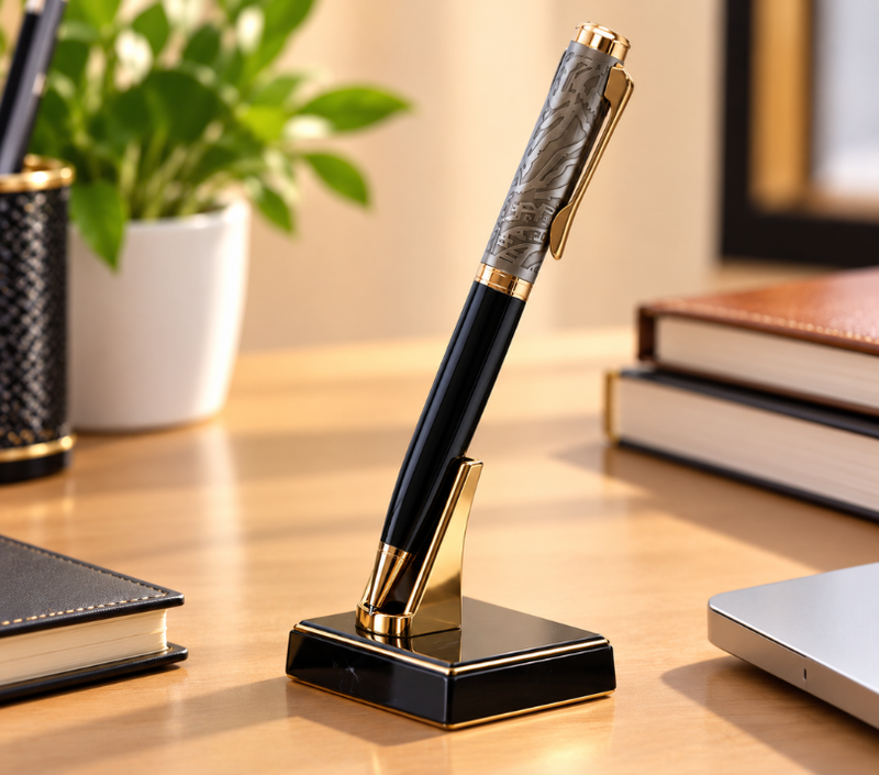 Personalized Black & Gold Luxury Ballpoint Pen