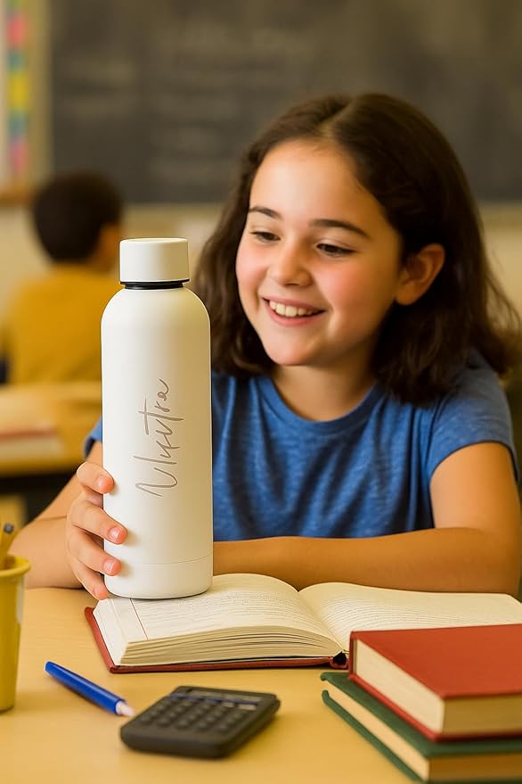 Personalized Name Engraved Stainless Steel Water Bottle 500ml Gift