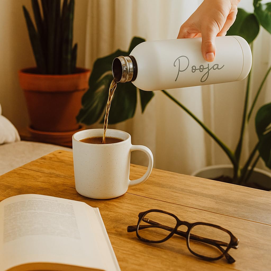 Personalized Name Engraved Stainless Steel Water Bottle 500ml Gift