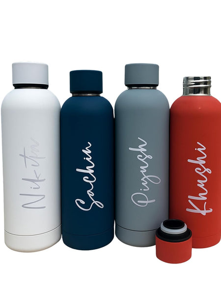 Personalized 500ml Steel Water Bottle – Custom Name, Multicolour Options – detail 7