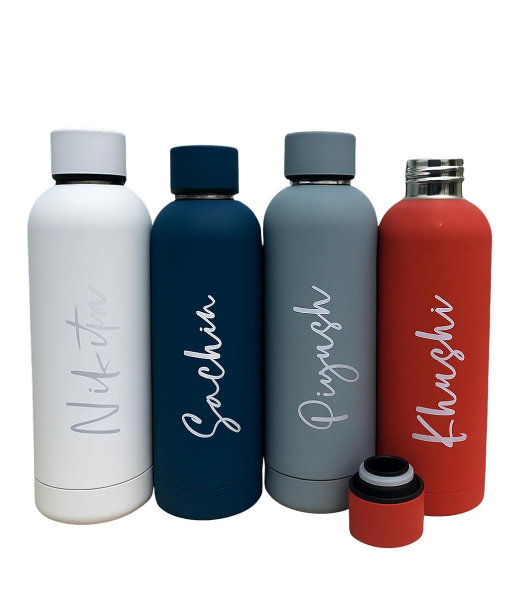 Personalized Name Engraved Stainless Steel Water Bottle 500ml Gift