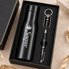 Personalized Bottle & Pen Gift Set
