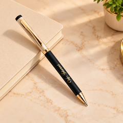 Personalized Black & Gold Luxury Ballpoint Pen