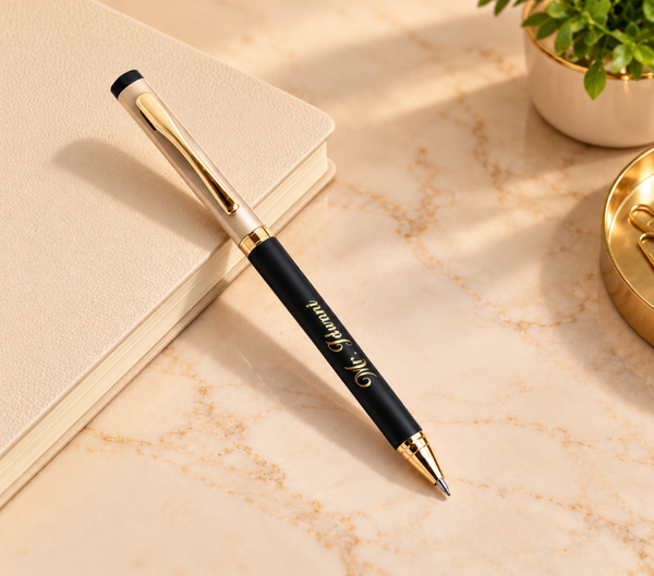 Personalized Black & Gold Luxury Ballpoint Pen