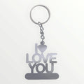 Personalized Stainless Steel keychain with 'I LOVE YOU'design with Name engraved - Best Gifting Choice for Couples, Ideal for Birthdays, Anniversaries,& Special Occasions.