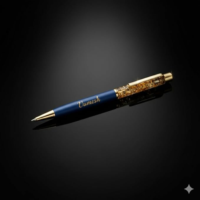 Personalized Pen with Name Engraved I Metal Classy Customized Roller Ball Pens I
