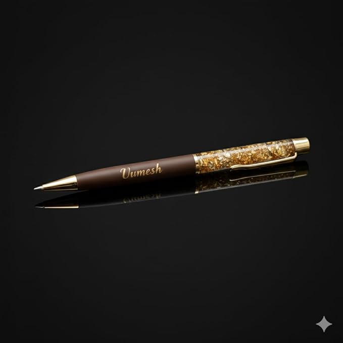 Personalized Pen with Name Engraved I Metal Classy Customized Roller Ball Pens I