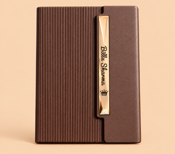 Marvel A5 Premium Ribbed Notebook with Metal Engraving Plate