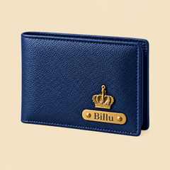 Personalized Men's Brown Leather Wallet – Custom Name Engraved