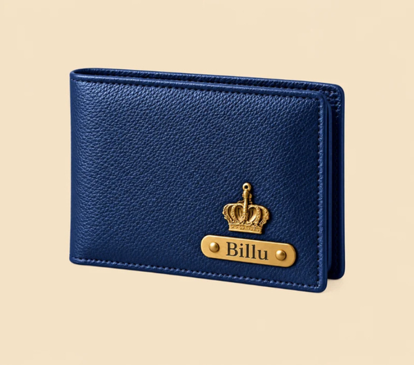 Personalized Men's Brown Leather Wallet – Custom Name Engraved